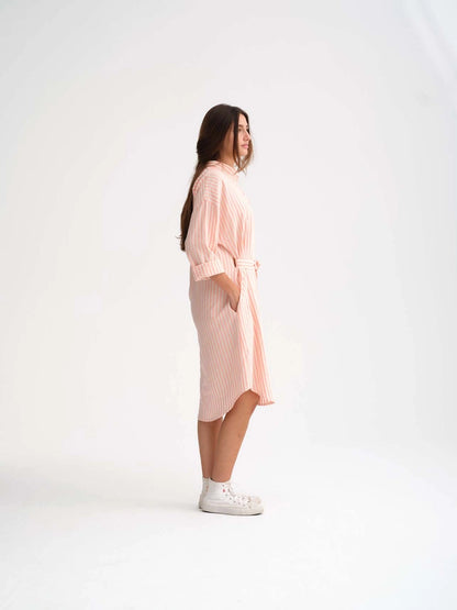 772 Oval Dress - Organic Fishbone Jacquard