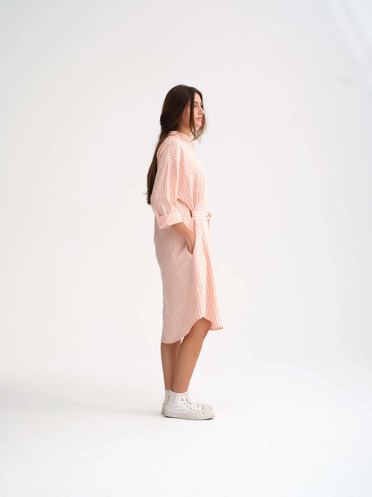772 Oval Dress - Organic Fishbone Jacquard