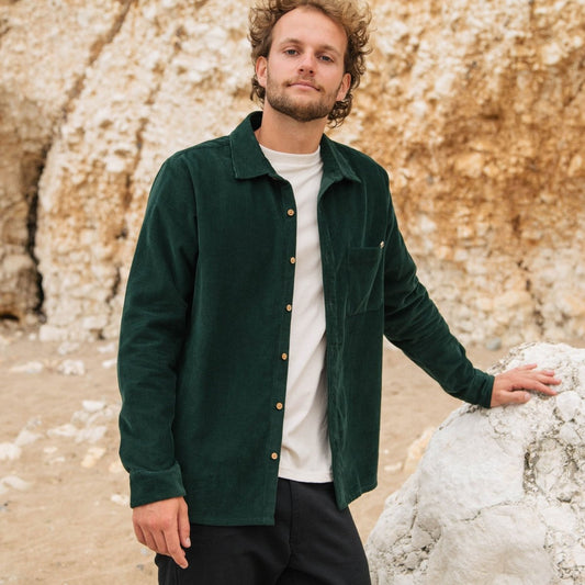 Men's Forester Corduroy Shirt Evergreen